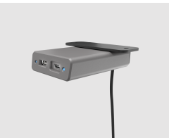 Garcia-Under Mount-1 Single Port USB-A 10W - 1 Single Port USB-C 15W-Matte Storm