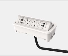 Nacre® 2 power, 1 Dual USB, 1 Cat 6A 