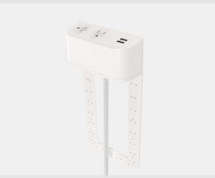 Tully®-Long - 9"-2 Power - 1 Dual USB-White